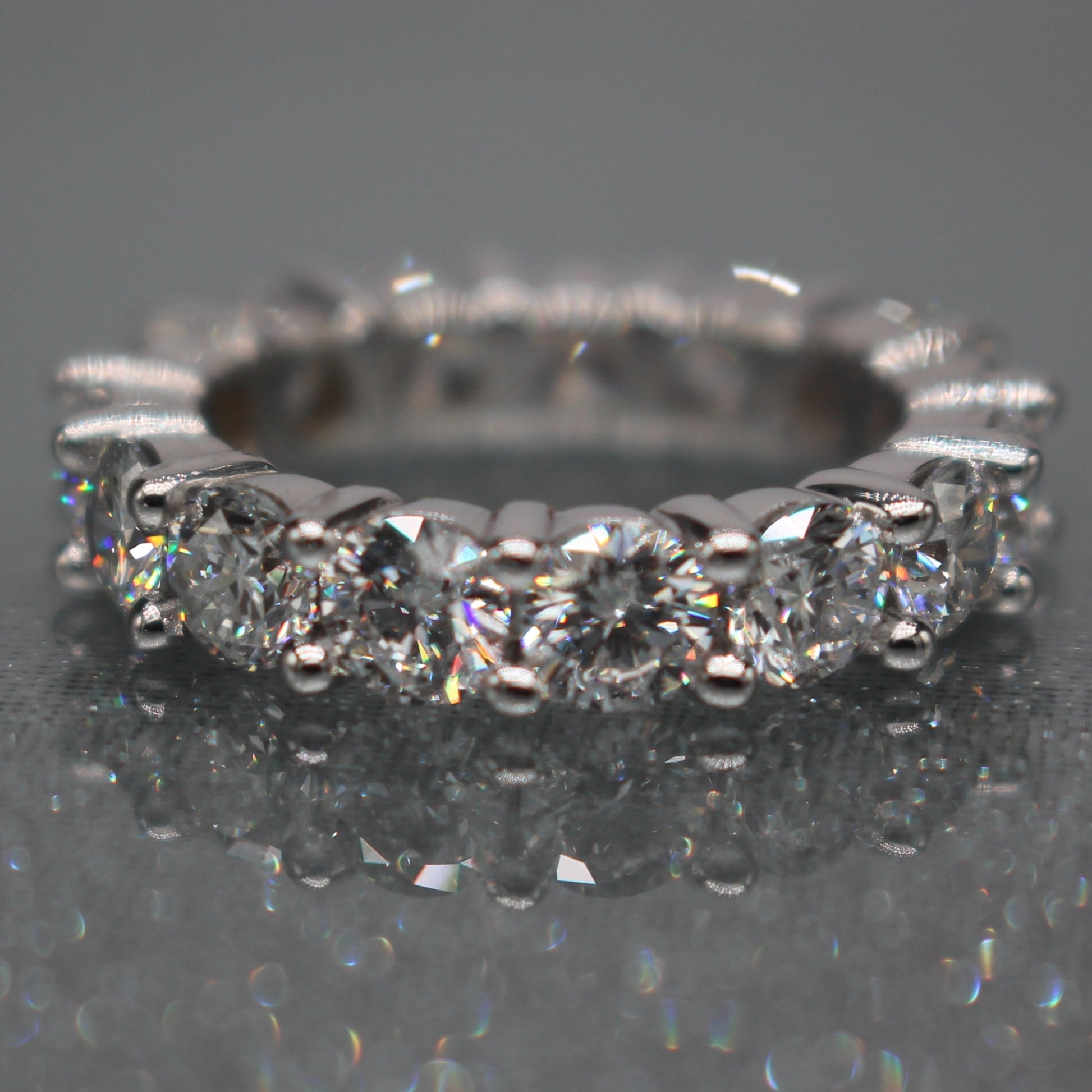 14K W Ring Lab Diamant 4.2CT