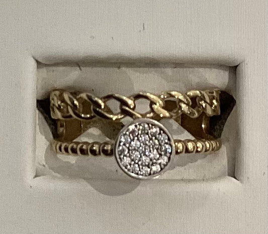 10K Y Gold Women Ring 2.56g