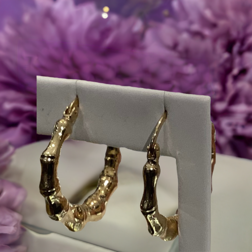 10K Y Gold Earrings 2.33g