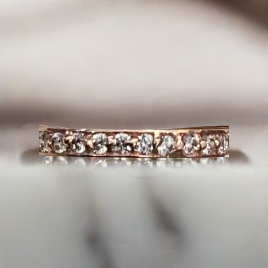 10K Rose Gold Women Ring 2.28g