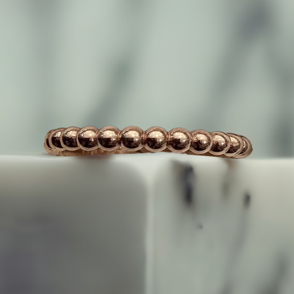 10K Rose Gold Women Ring 1.83g